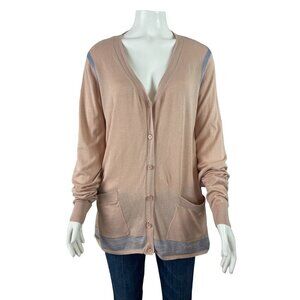 Cabi Lucy Cardigan Sweater Small Long Sleeve Button Front Pink Granny Core